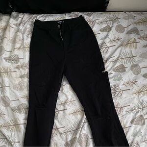 Black Distressed Skinny Jeans